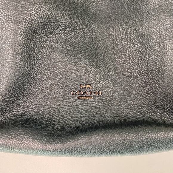 Coach Hadley Hobo in Colorblock Pine Green and Aurora Multi - Picture 2 of 10